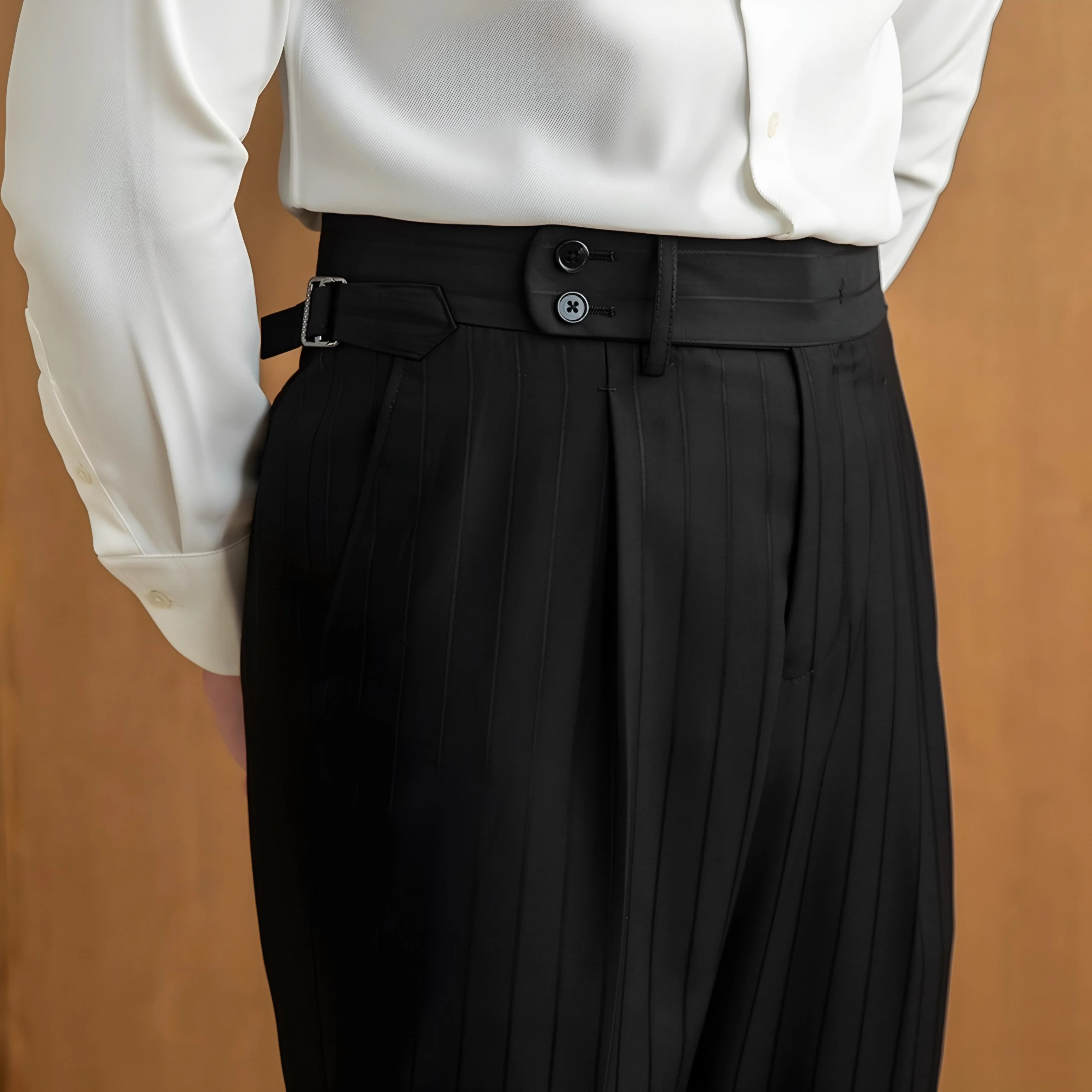 Black Birmingham Suit - Hidden Stripes (Includes: Jacket + Trousers) - Image 6