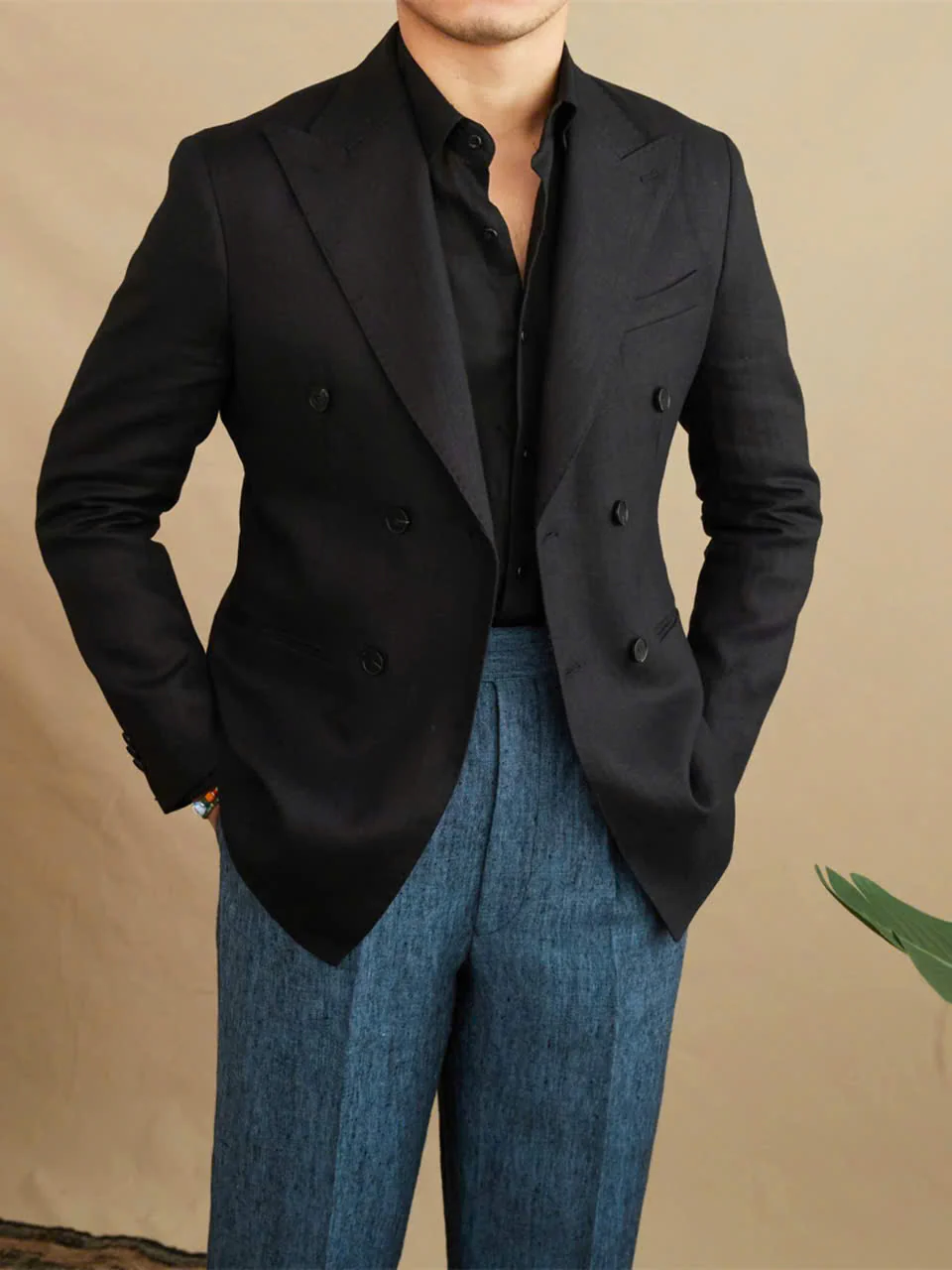 Havana Linen Suit (Includes: Jacket + Trousers) - Image 9