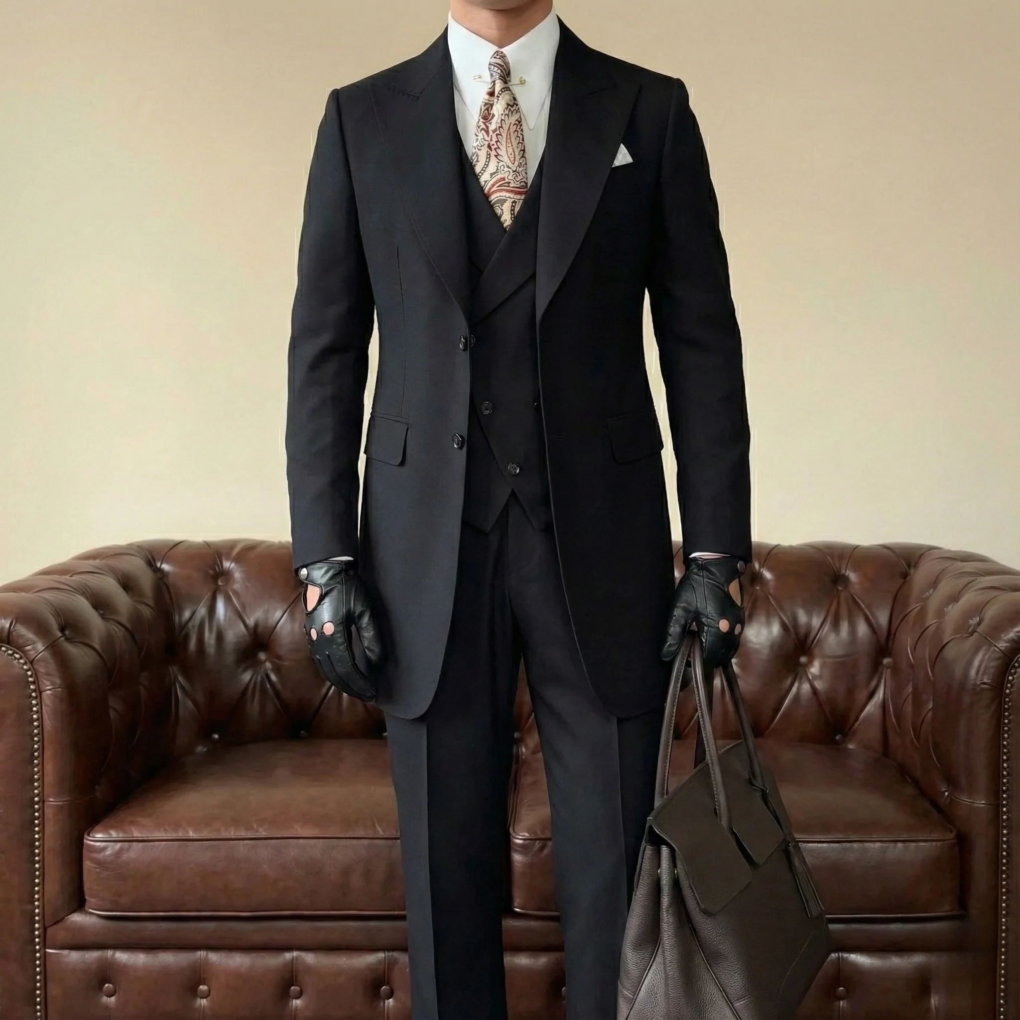 Black Milano Suit - Over Jacket - Image 3