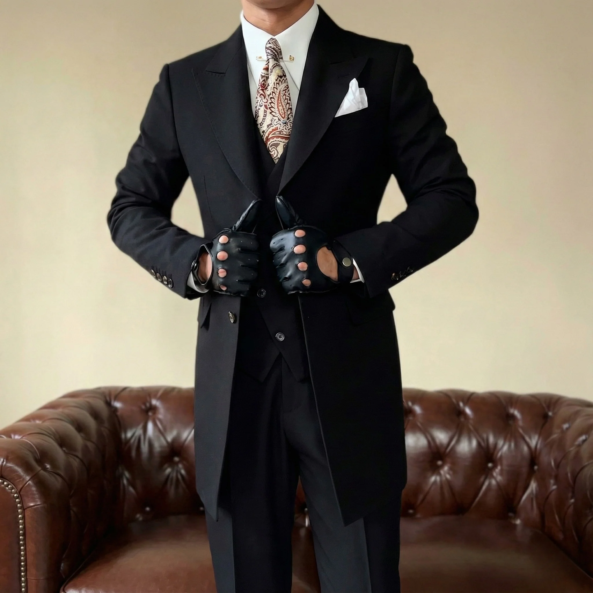 Black Milano Suit - Over Jacket - Image 4