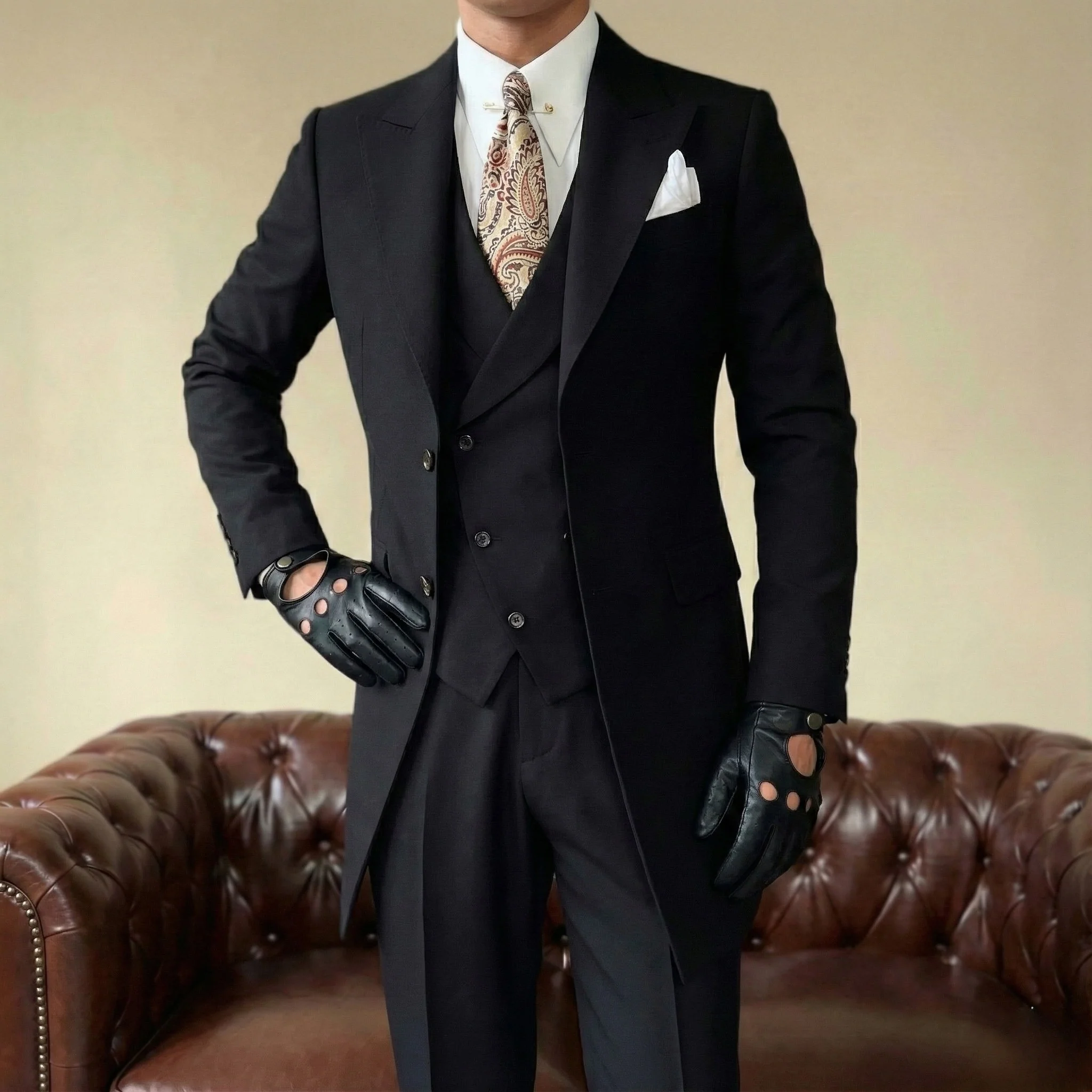 Black Milano Suit - Over Jacket - Image 5