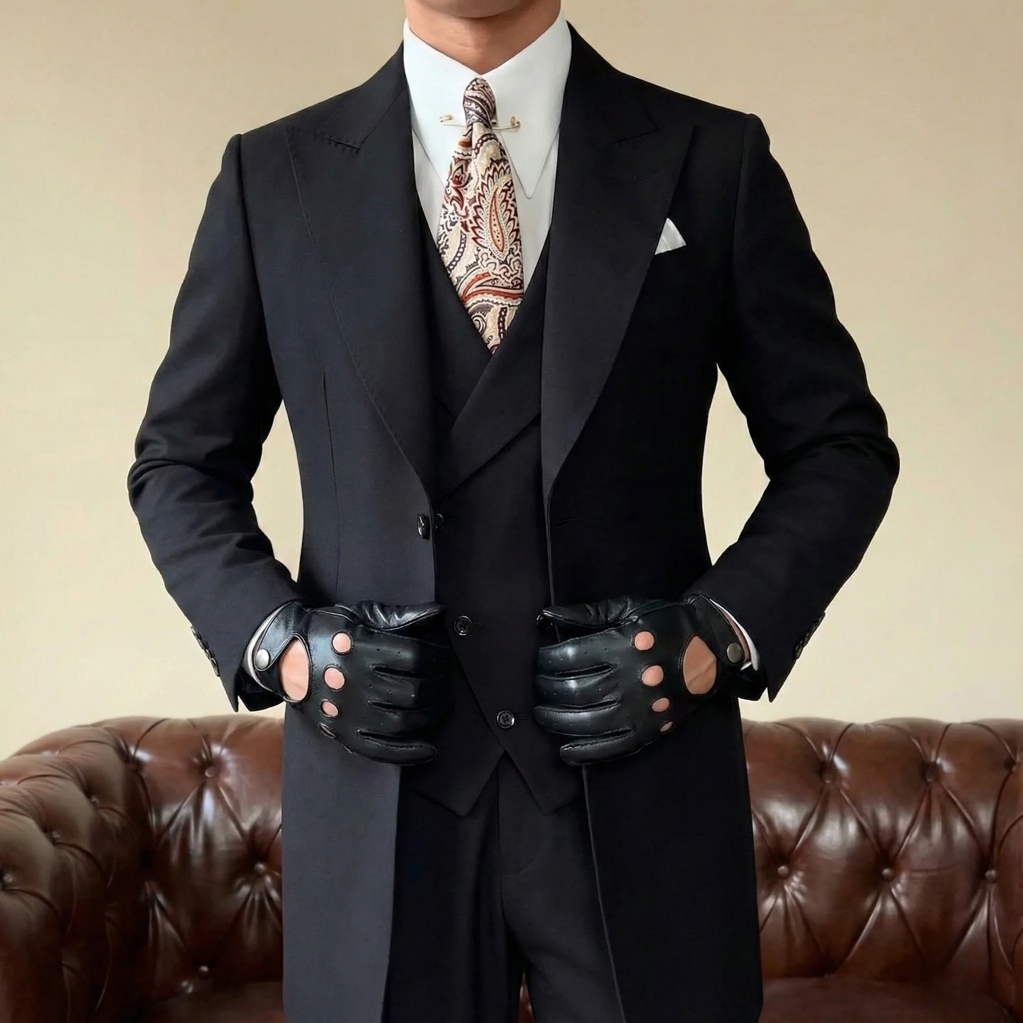 Black Milano Suit - Over Jacket - Image 6
