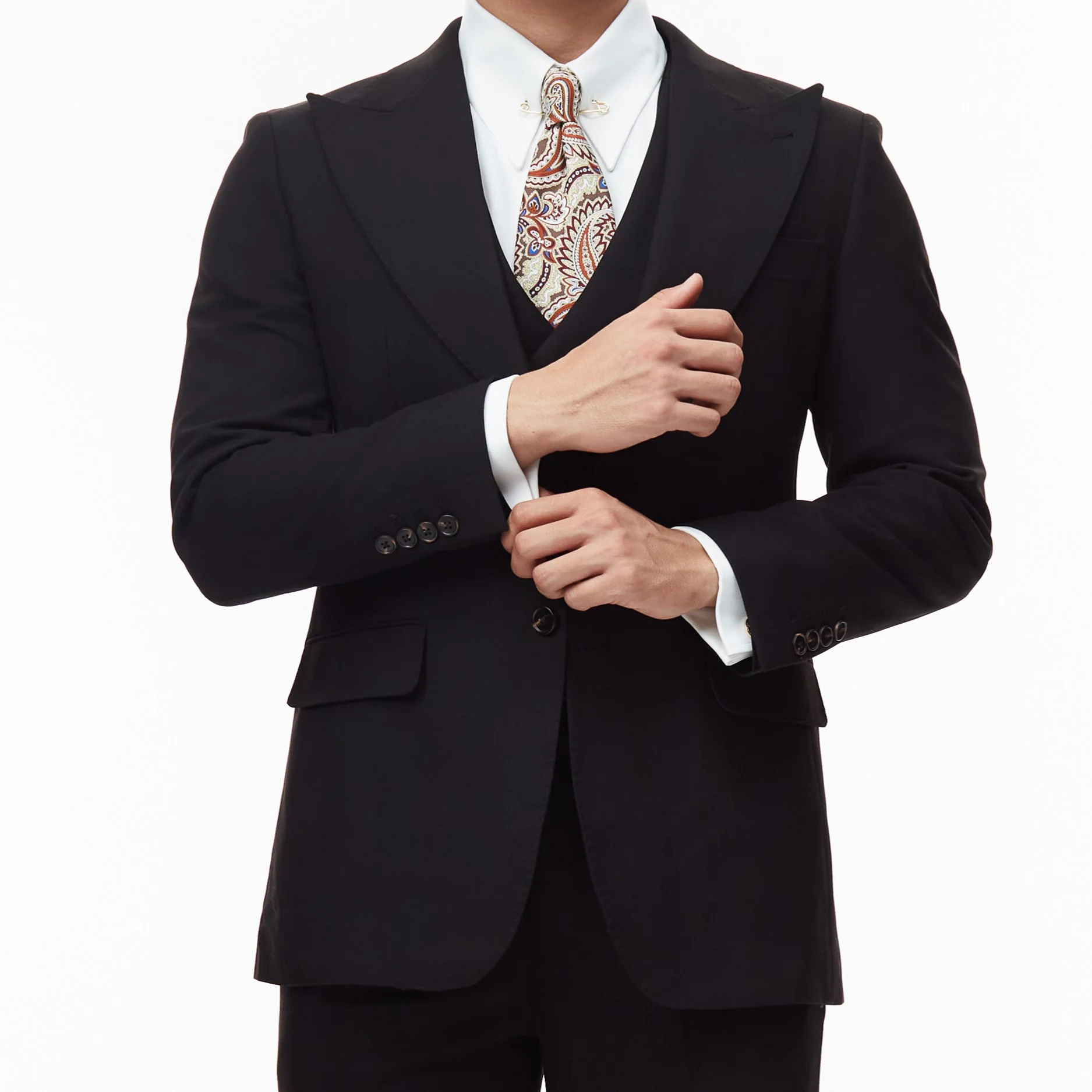 Black Milano Waistcoat - Image 4