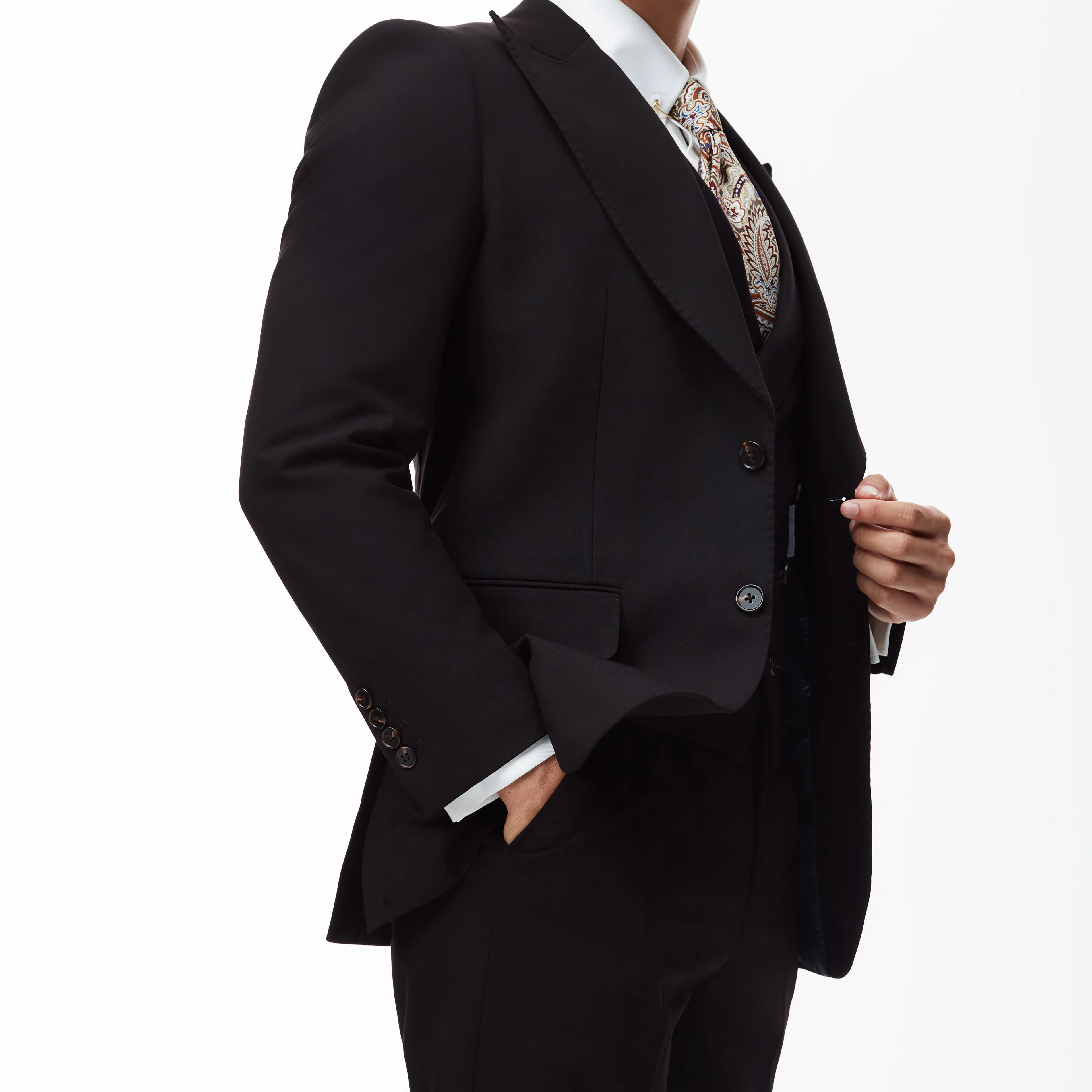 Black Milano Waistcoat - Image 5