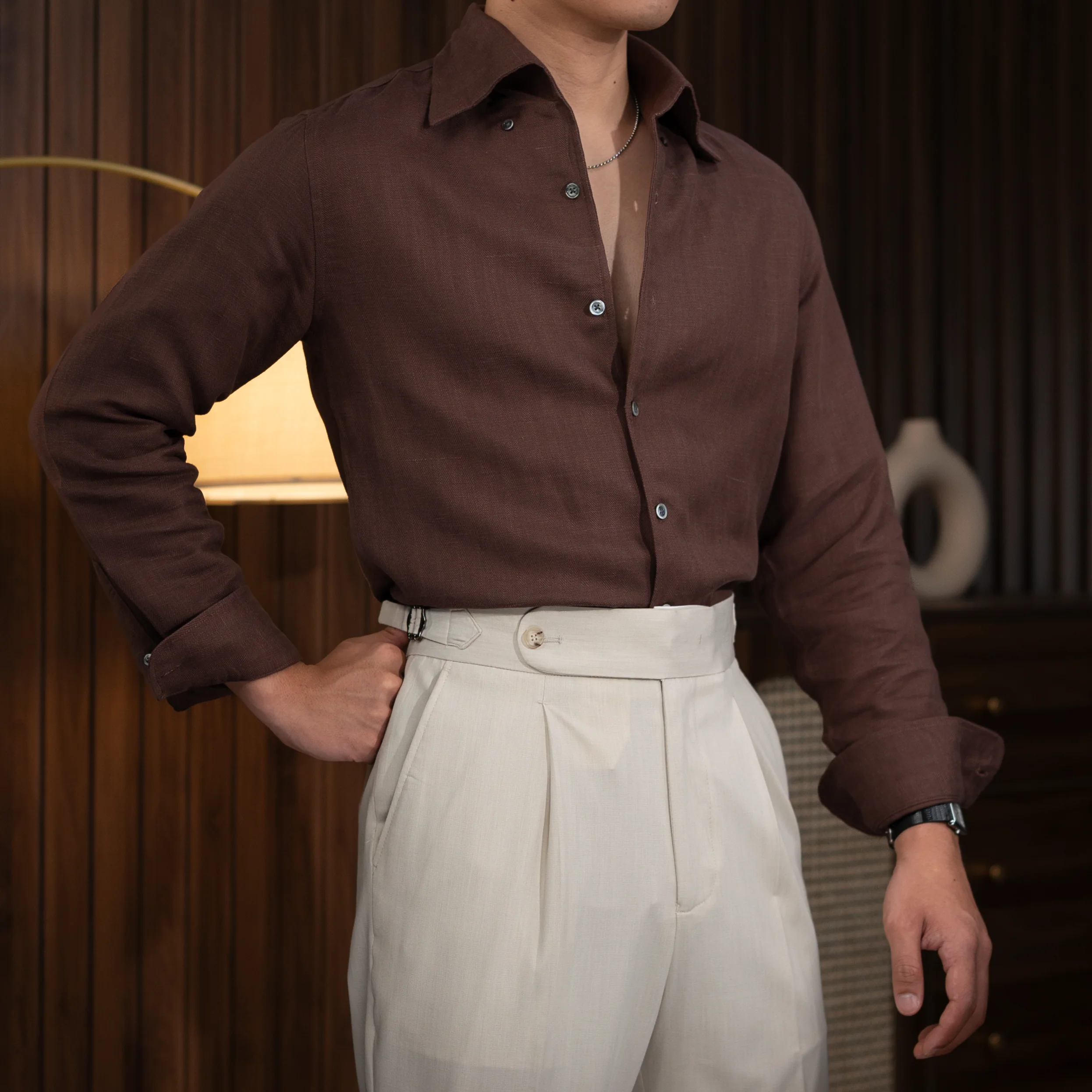 Button-Down Linen Shirt - Image 6