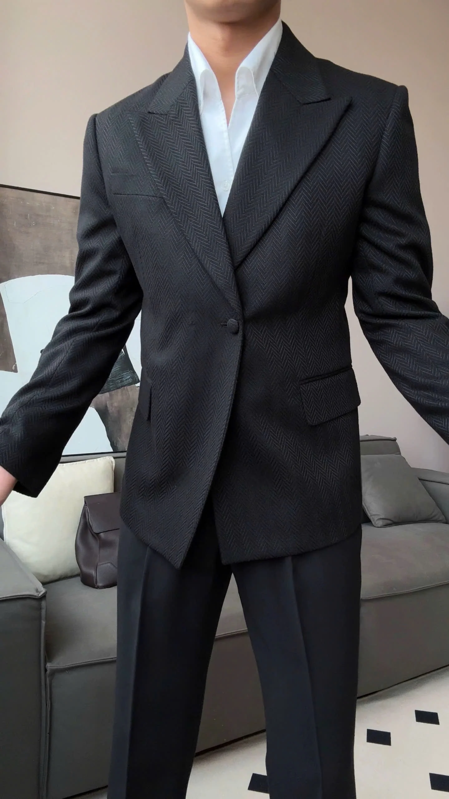 Cotswolds Herringbone Blazer - Image 7