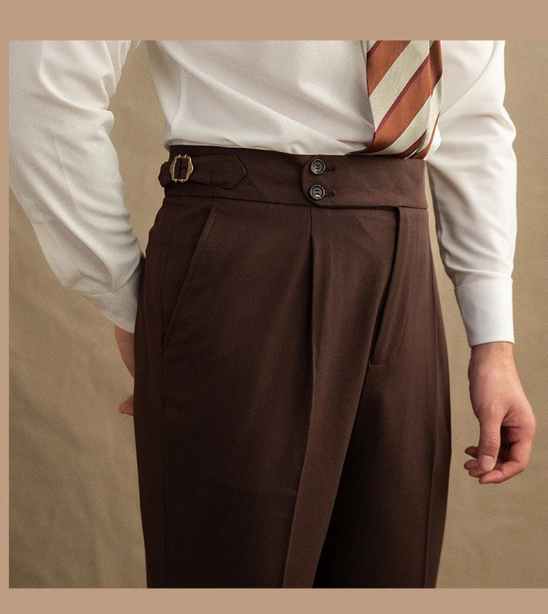 Dark Brown Garbadine Suit (Includes: Jacket + Trousers) - Image 6