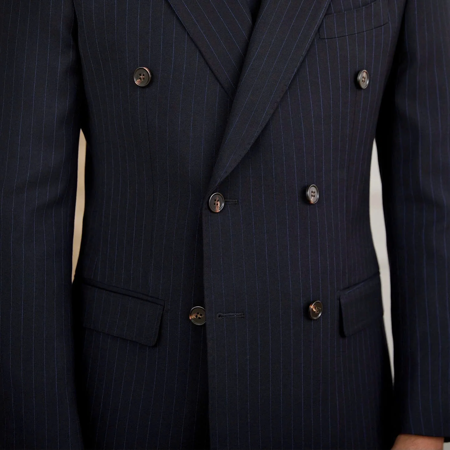 Harold Lausanne Pinstripe Double-Breasted Suit - Image 7