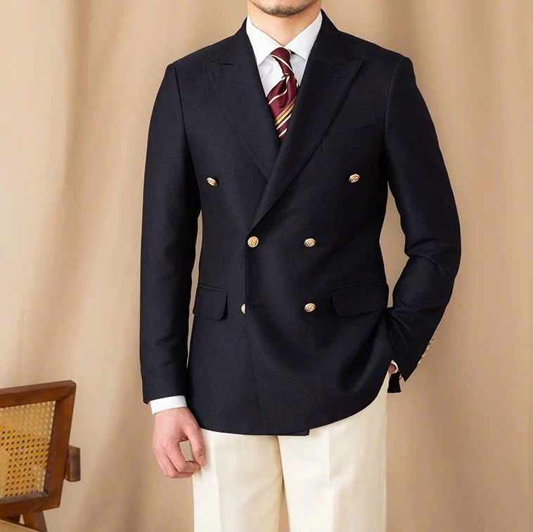 Milano Black Double-Breasted Suit - Image 3