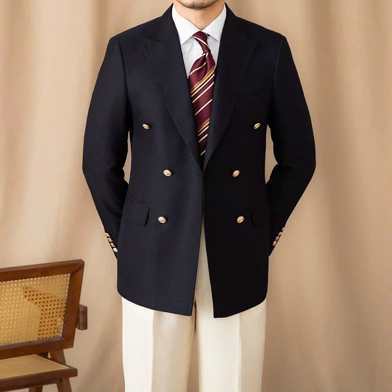 Milano Black Double-Breasted Suit - Image 5