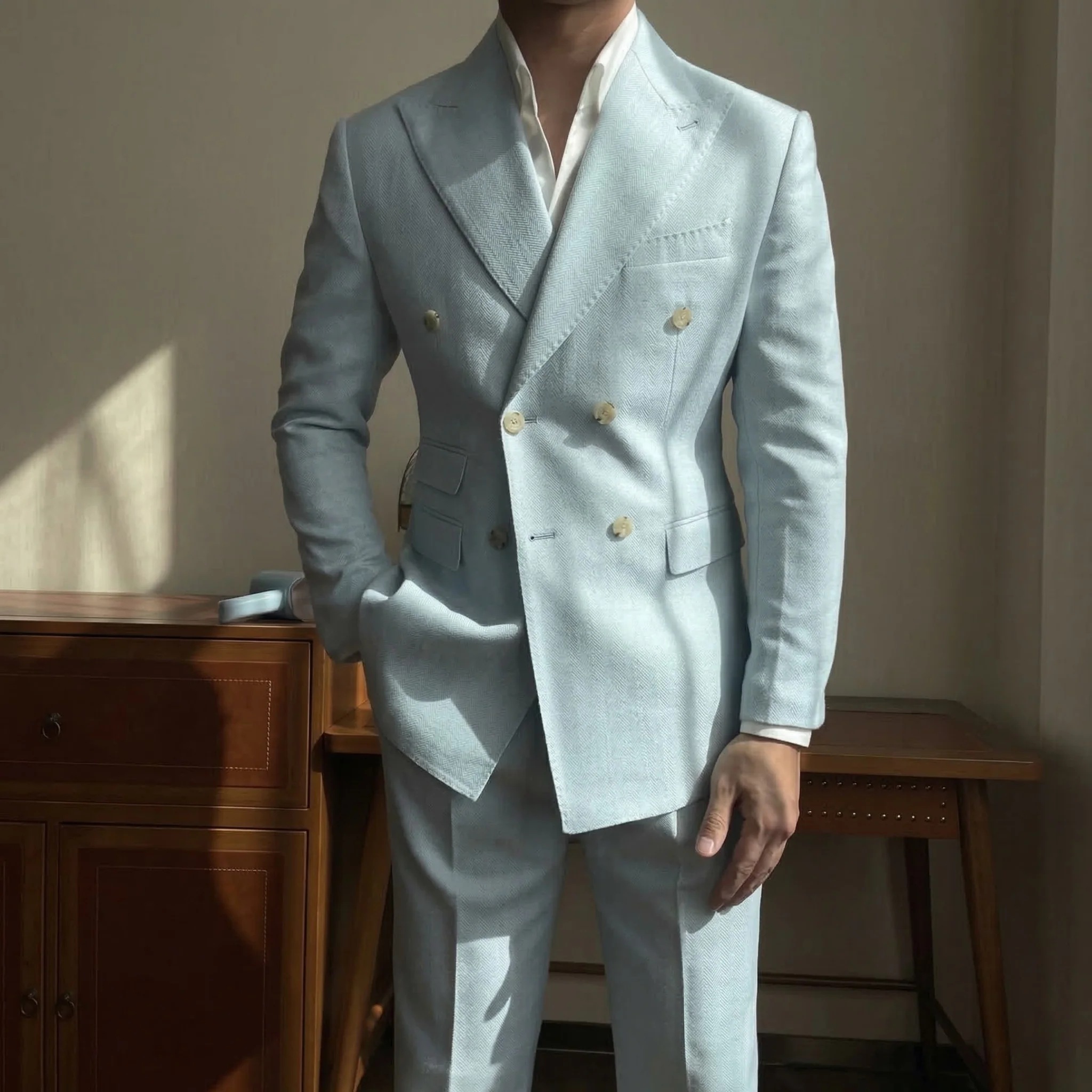Mykonos Mist DB Suit (Includes: Jacket + Trousers) - Image 3