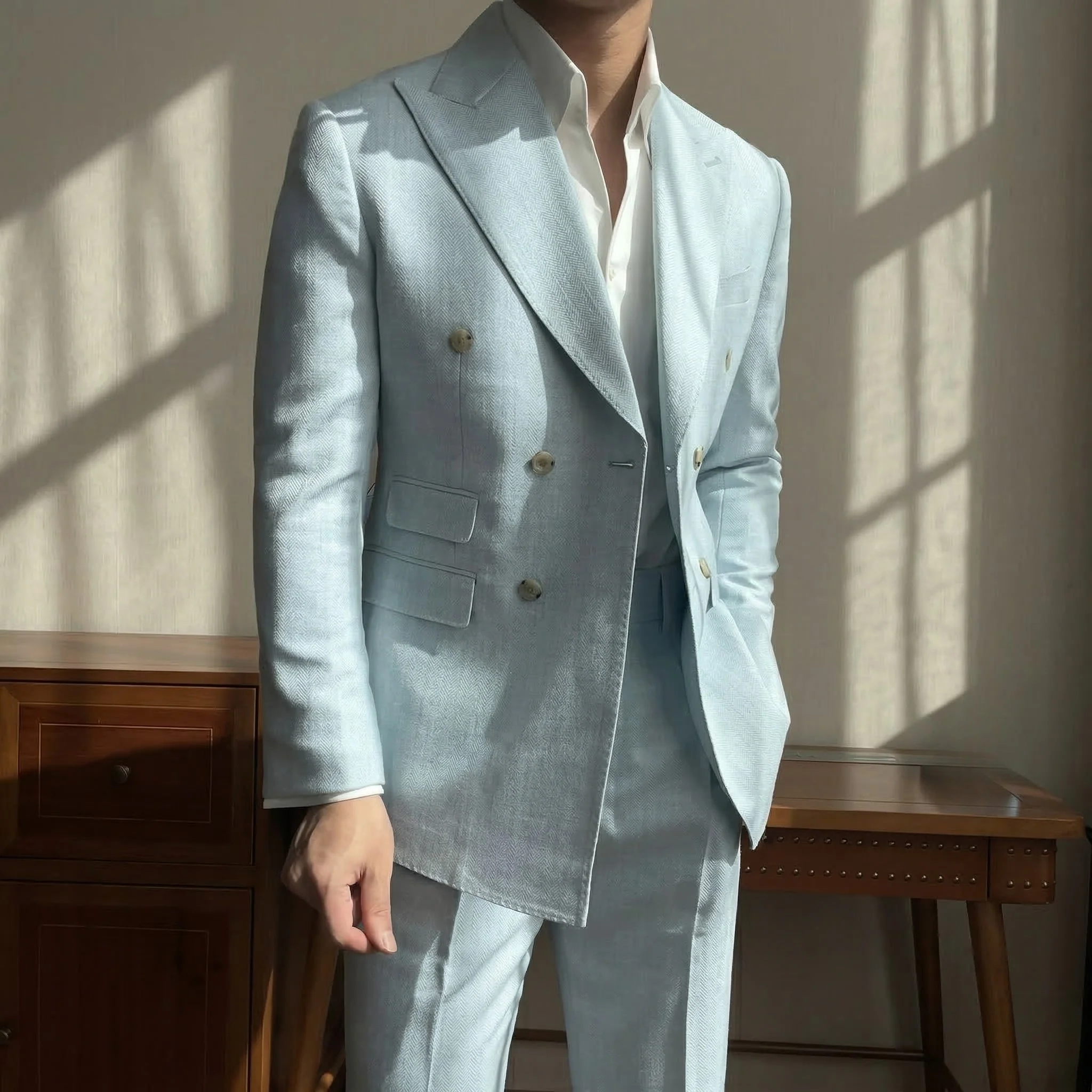 Mykonos Mist DB Suit (Includes: Jacket + Trousers) - Image 4