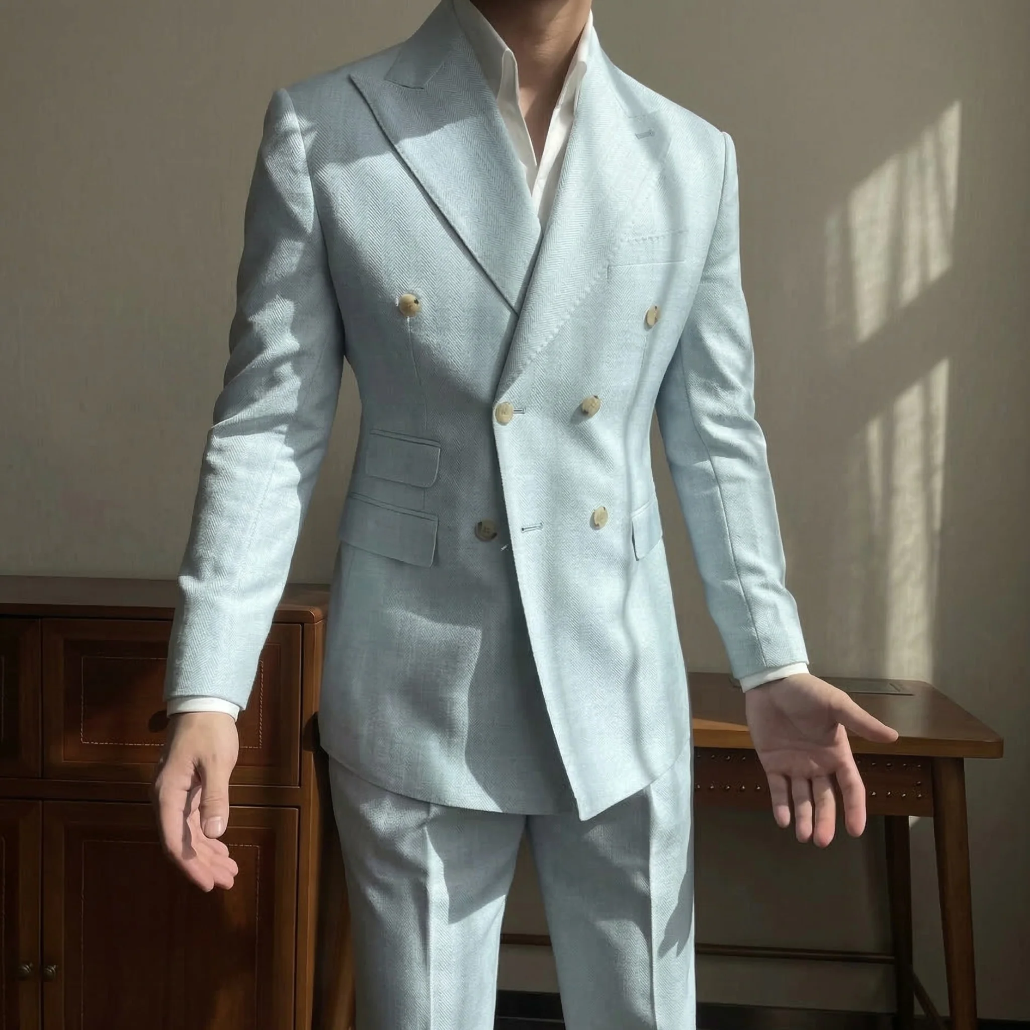 Mykonos Mist DB Suit (Includes: Jacket + Trousers) - Image 5