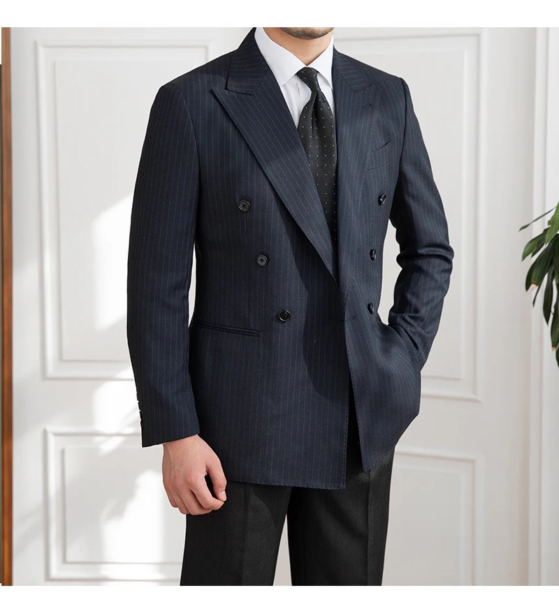 Navy Striped Veroza Suit - Image 14