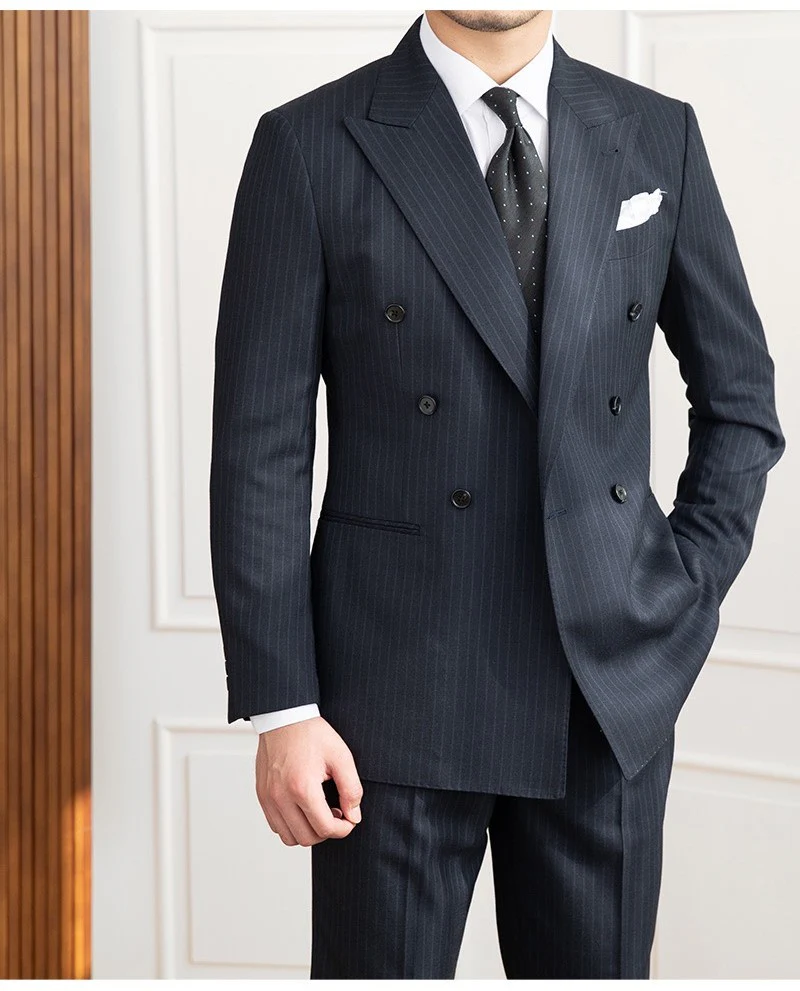 Navy Striped Veroza Suit - Image 4