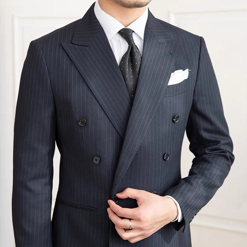 Navy Striped Veroza Suit - Image 5