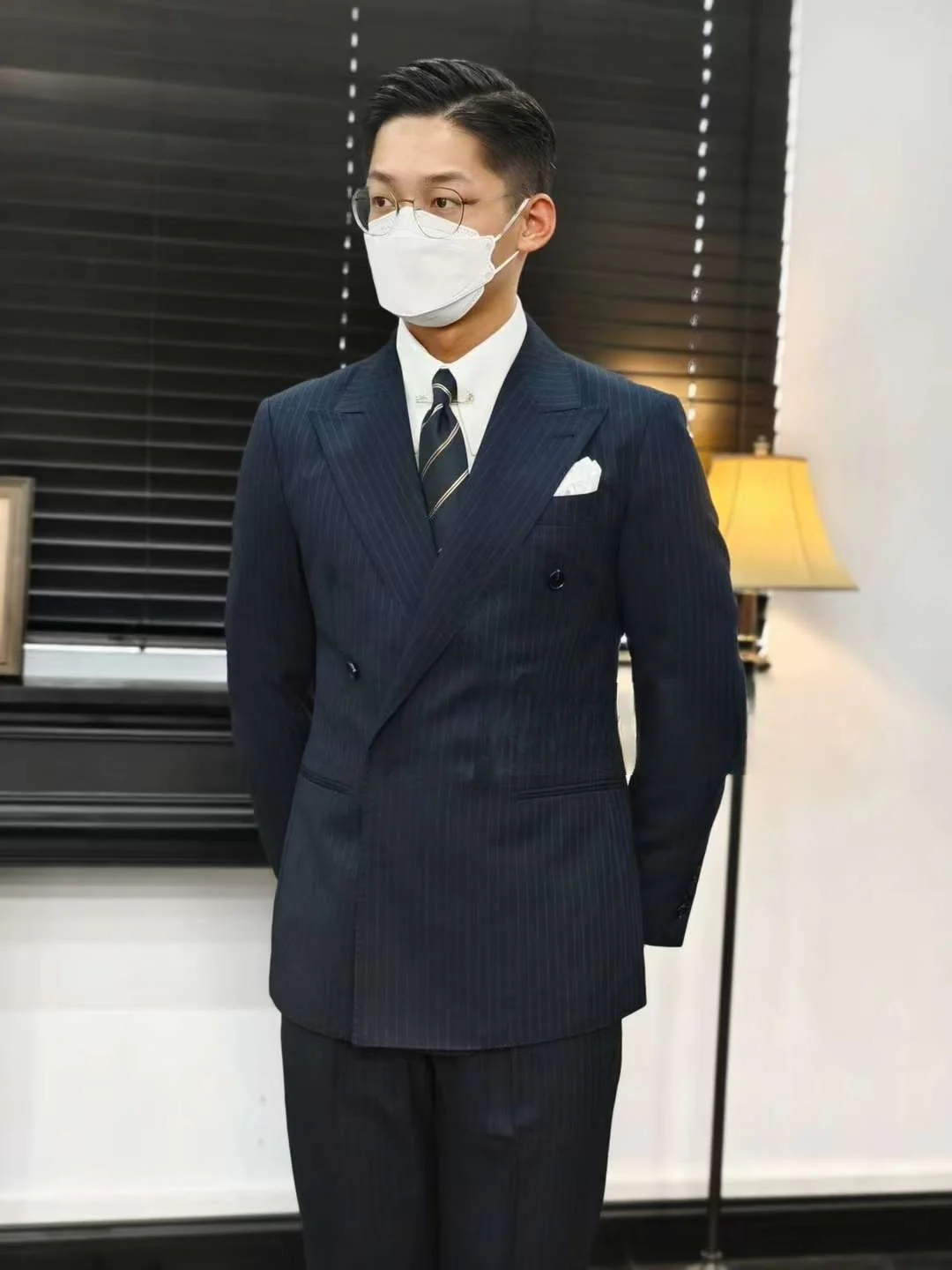 Navy Striped Veroza Suit - Image 6