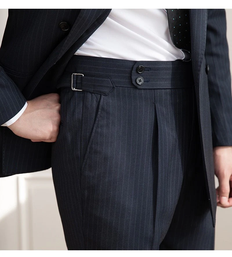 Navy Striped Veroza Suit - Image 9