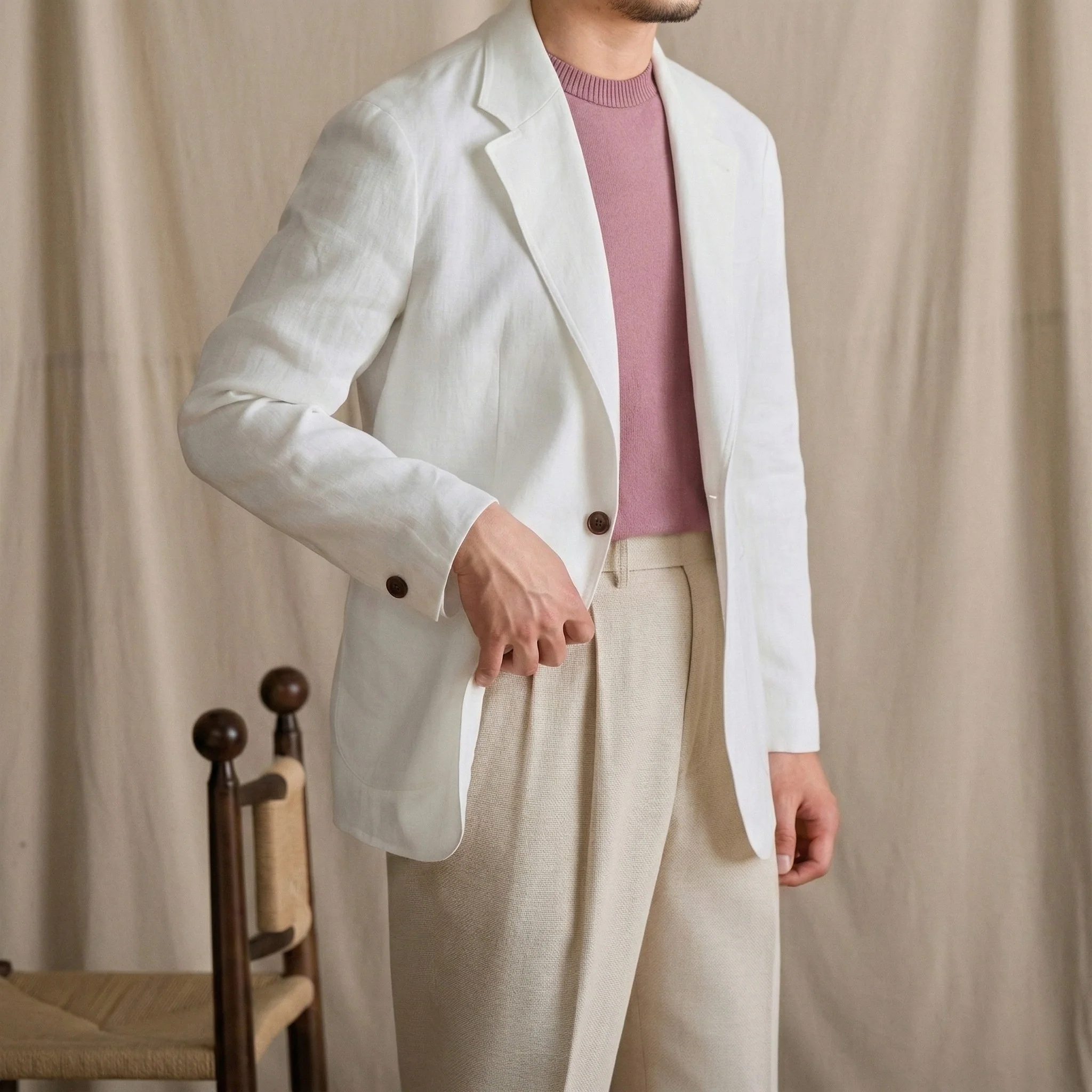 Siena Linen Blazer - Image 6
