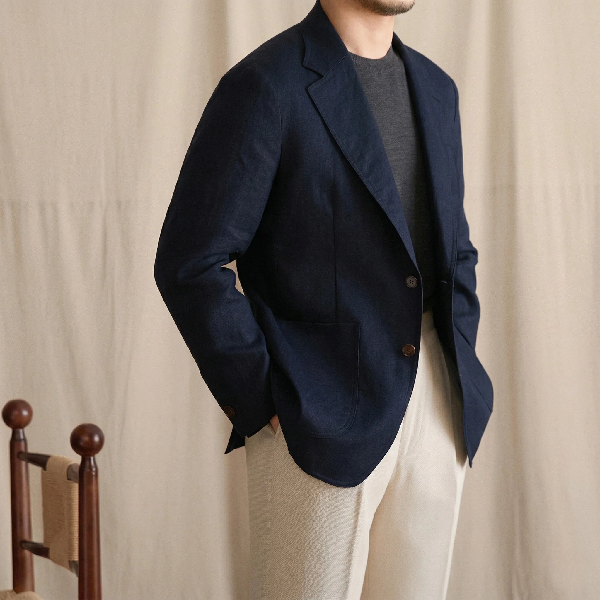 Siena Linen Blazer - Image 8