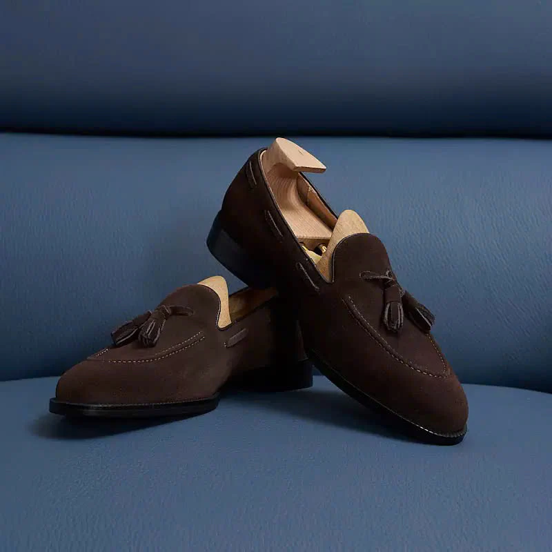 Siena Suede Tassel Loafers - Image 3