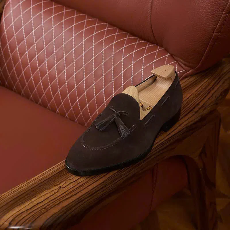 Siena Suede Tassel Loafers - Image 4