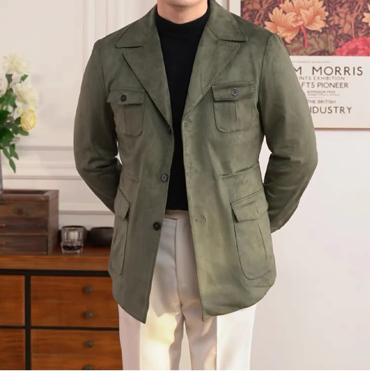Suede Safari Jacket - Image 10