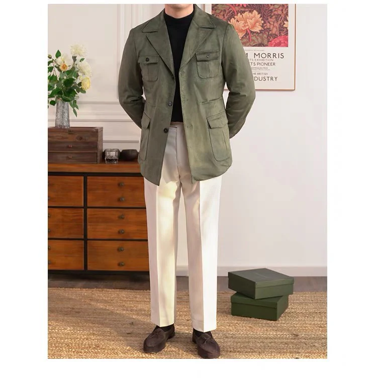 Suede Safari Jacket - Image 11
