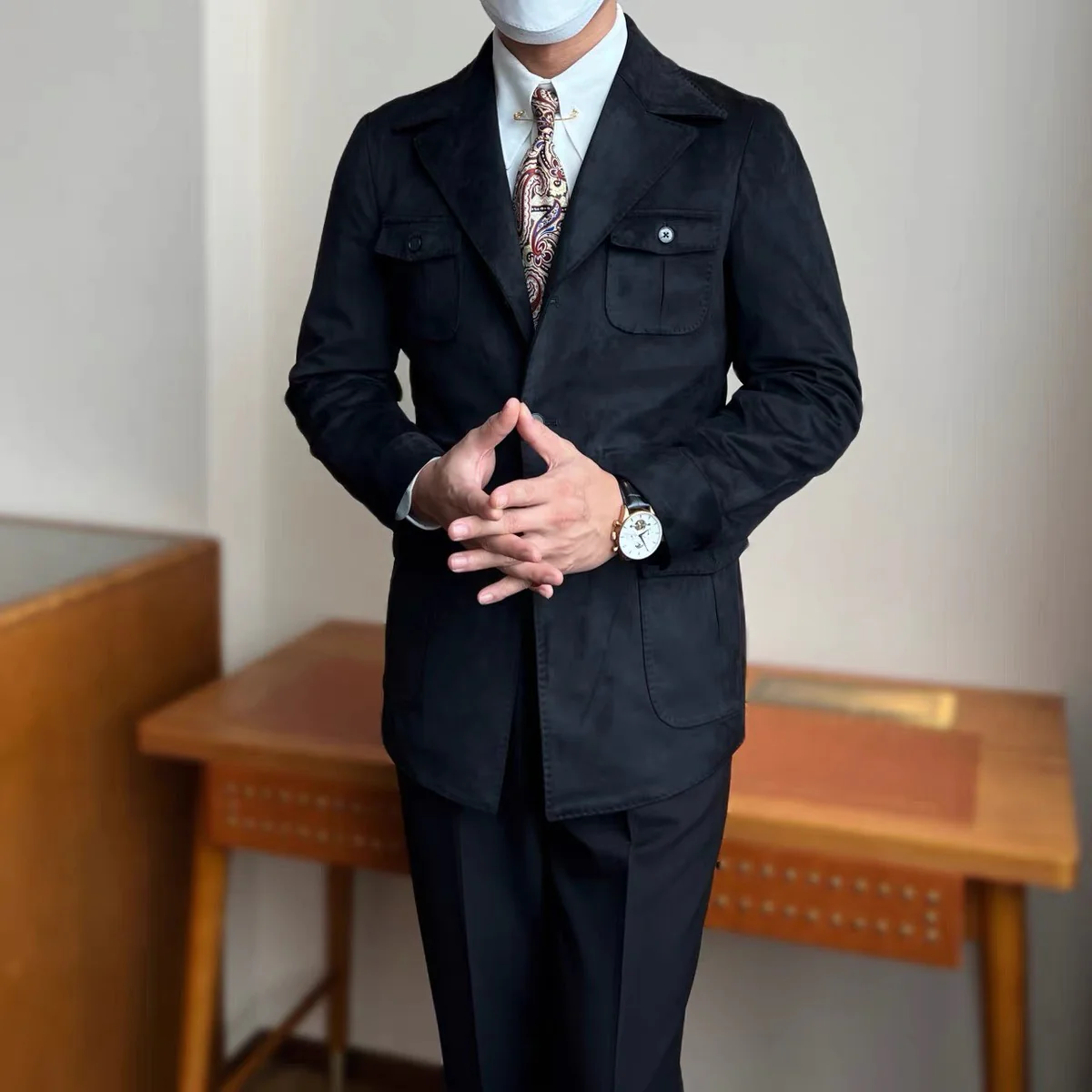 Suede Safari Jacket - Image 14