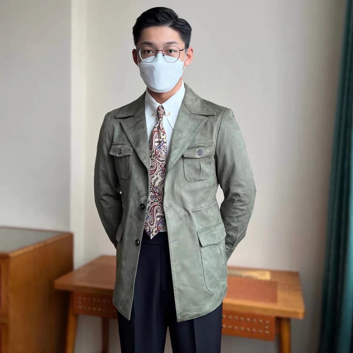 Suede Safari Jacket - Image 7