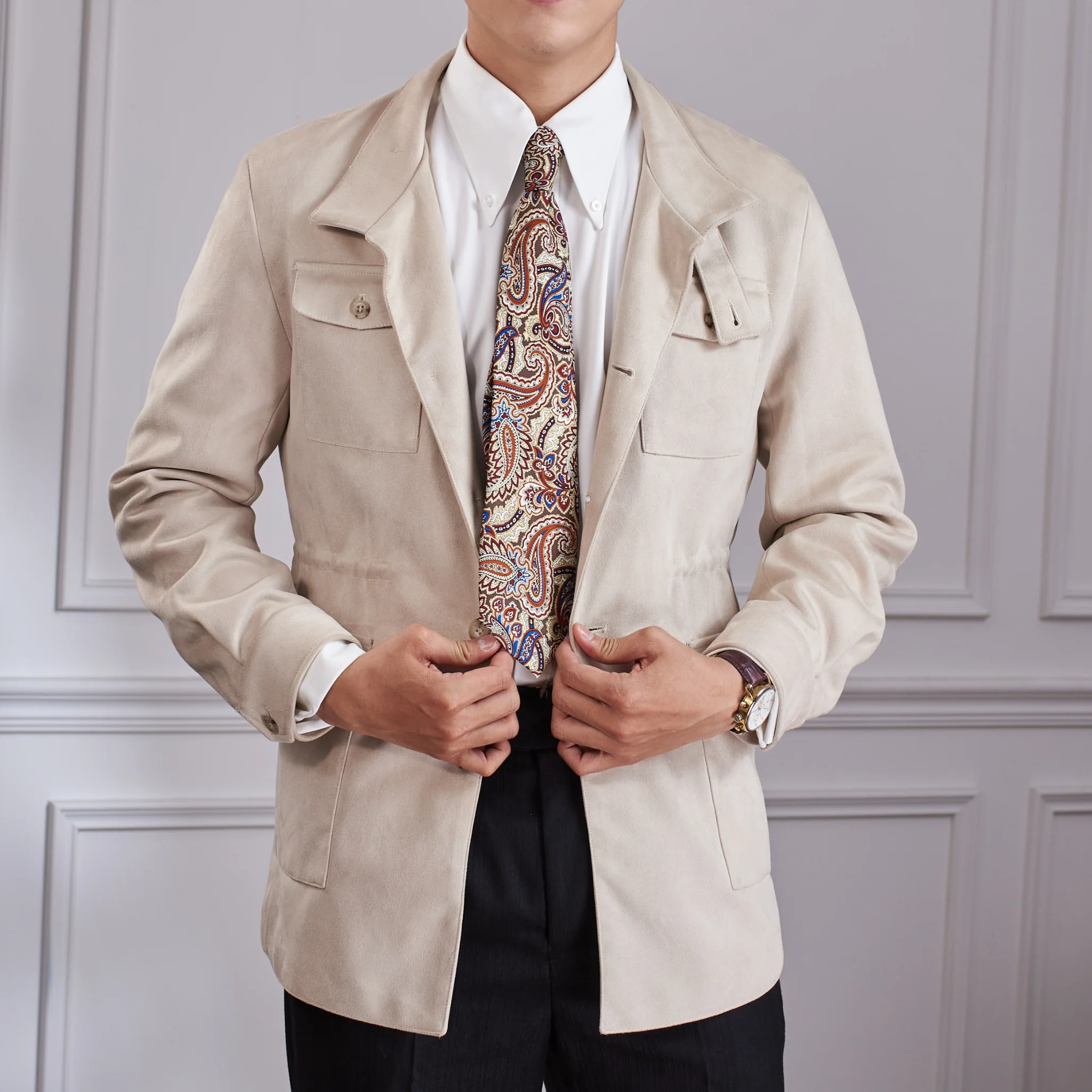 Suede Safari Jacket Season 2 - Image 3