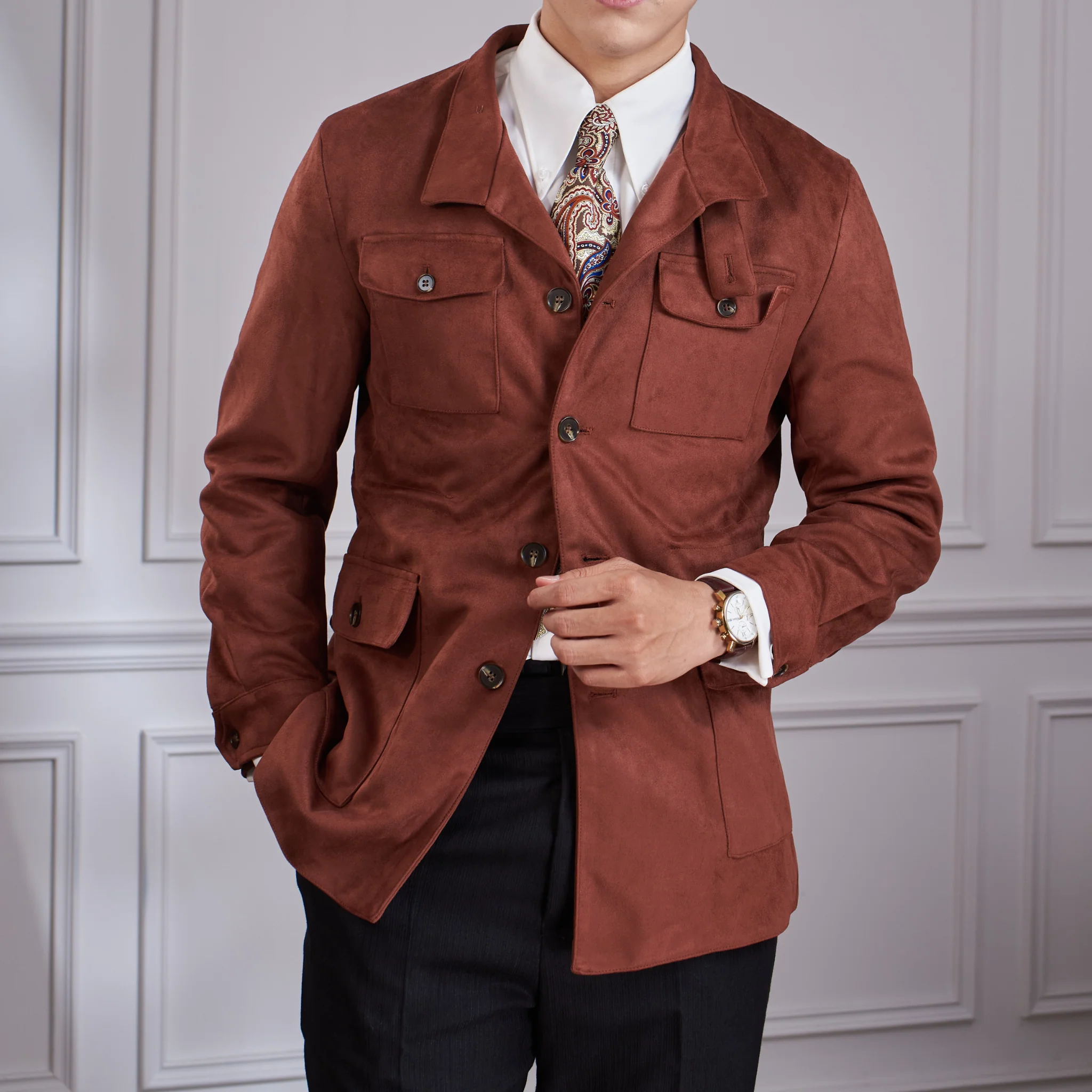 Suede Safari Jacket Season 2 - Image 5