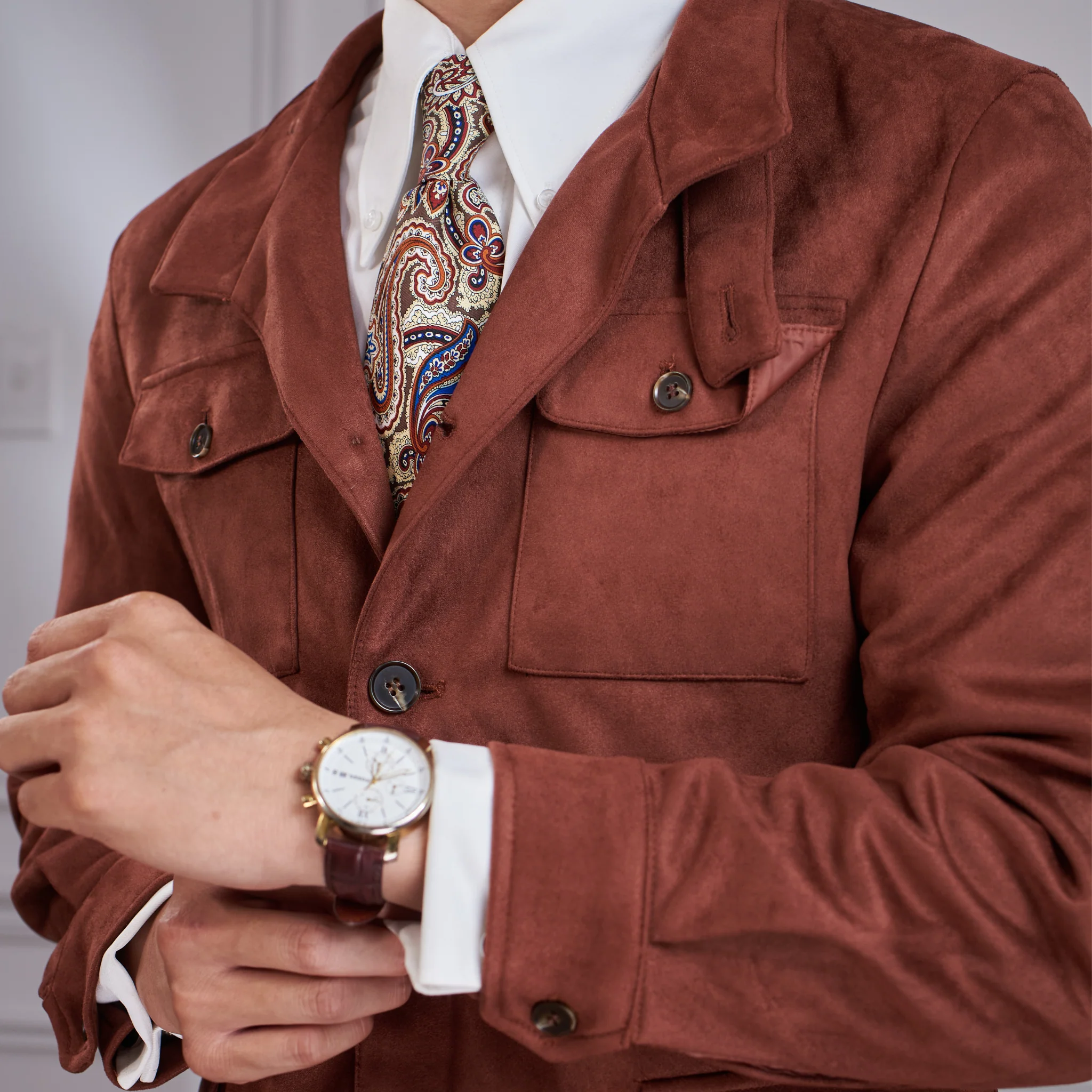 Suede Safari Jacket Season 2 - Image 6