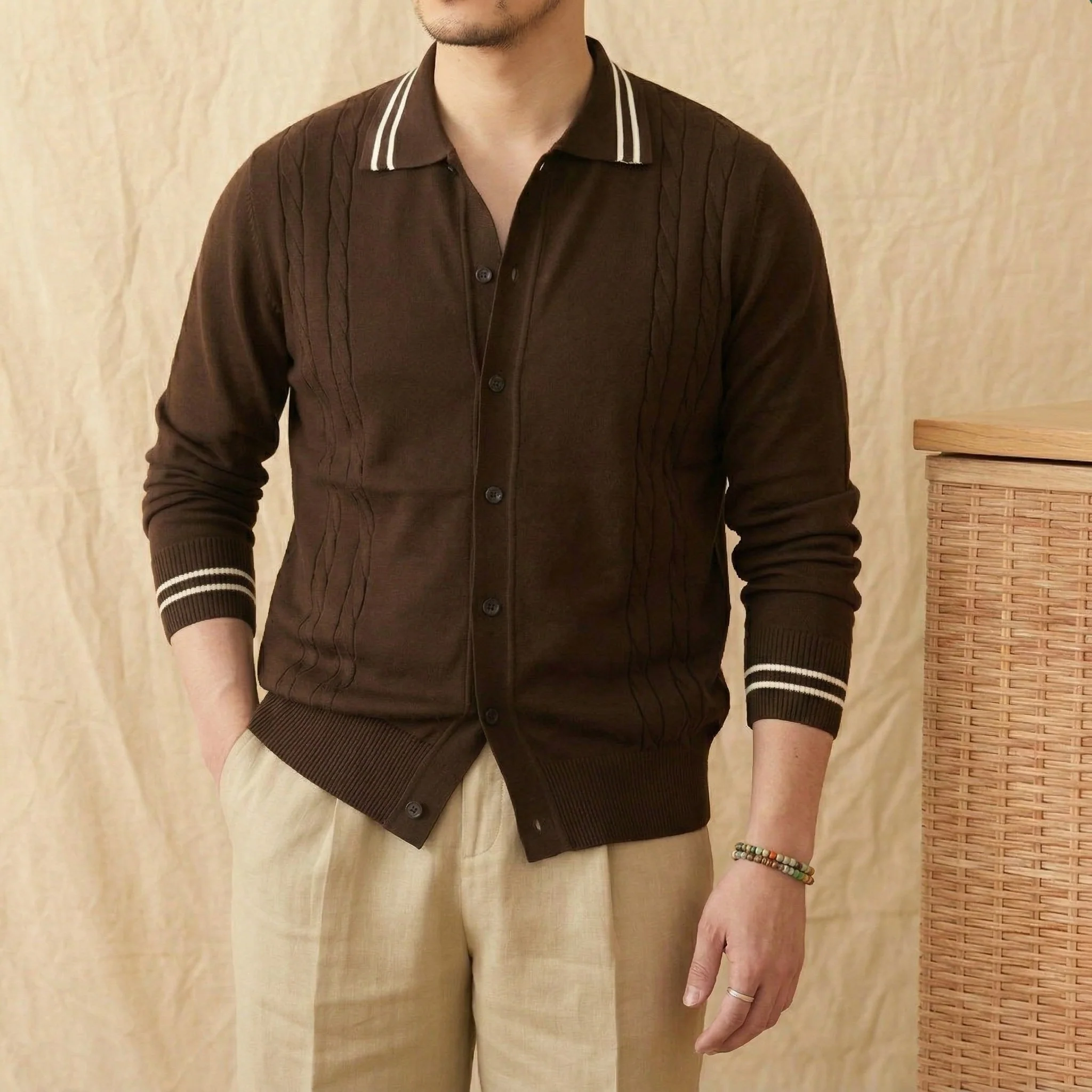 The Cable-Knit Riviera Polo - Image 5