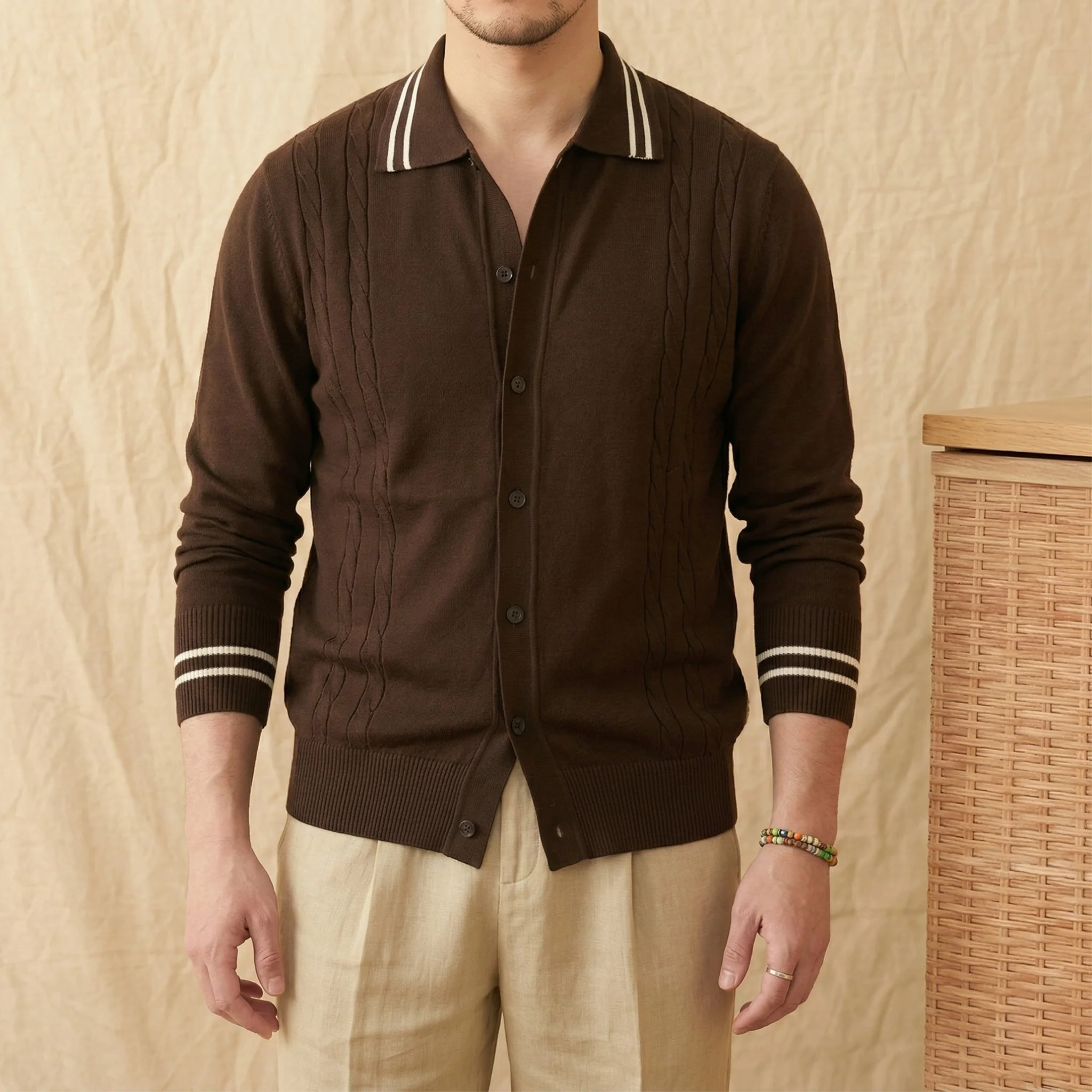 The Cable-Knit Riviera Polo - Image 6