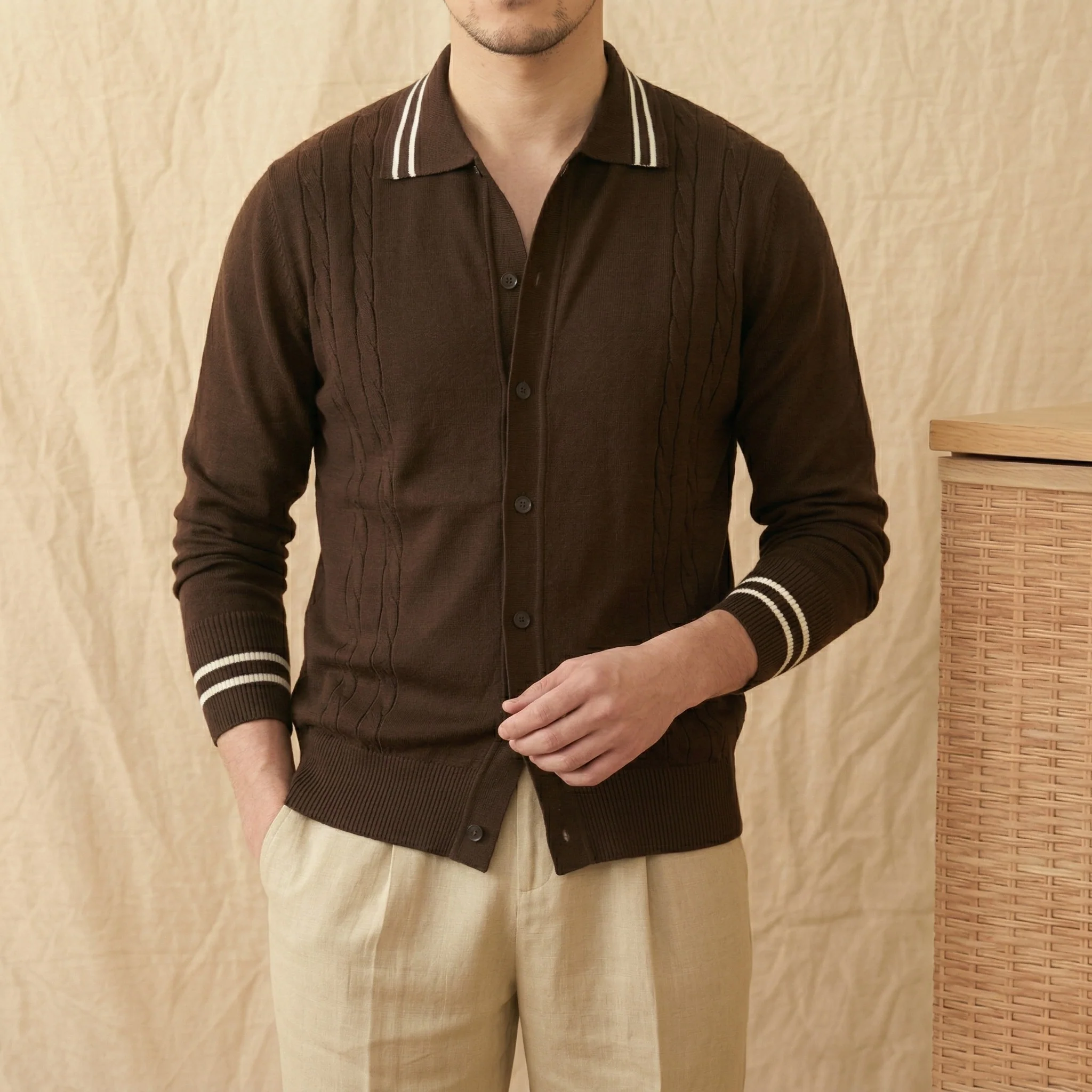The Cable-Knit Riviera Polo - Image 9