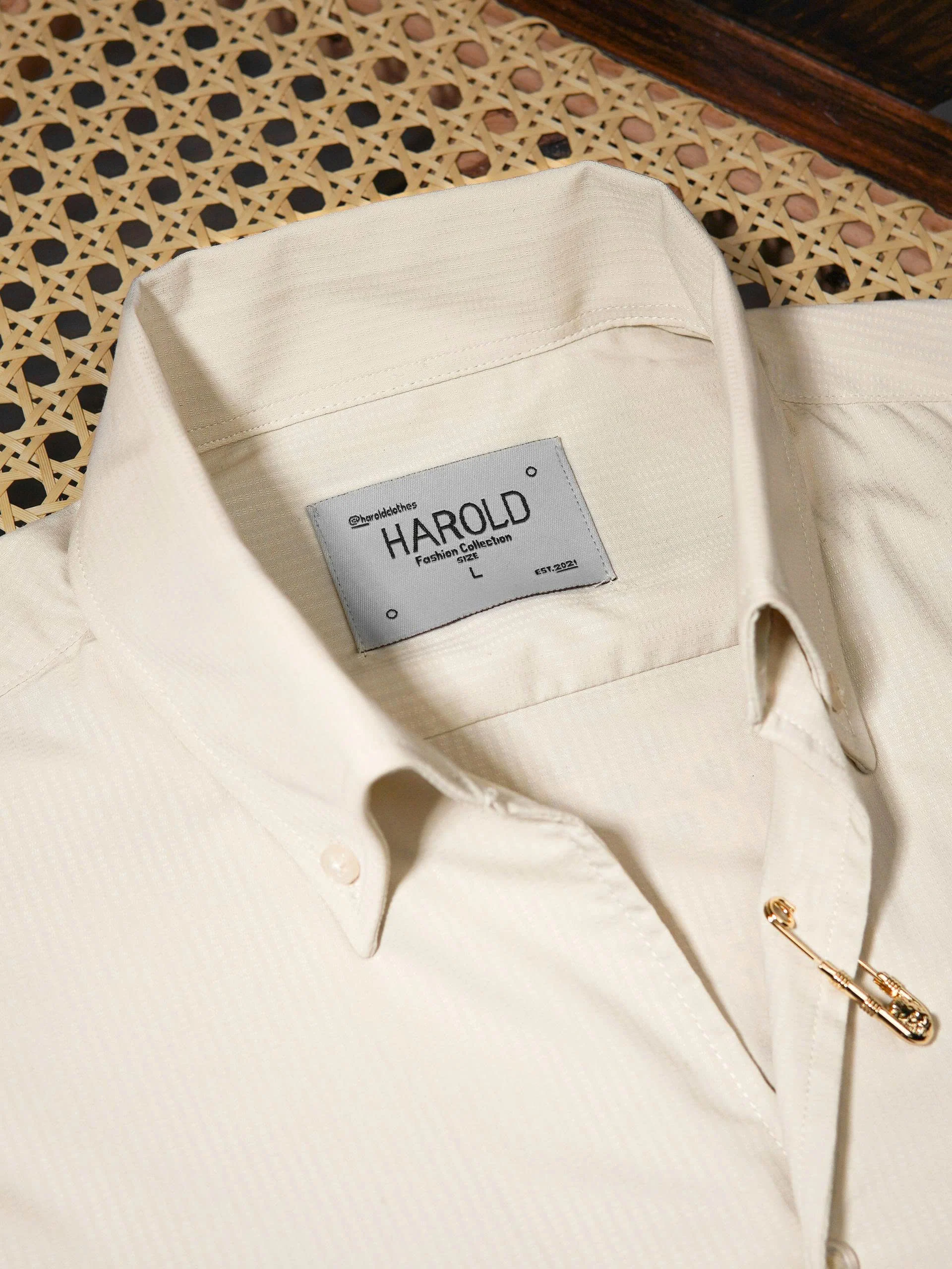 Tiger Pin Striped Button Down Shirt - Image 13