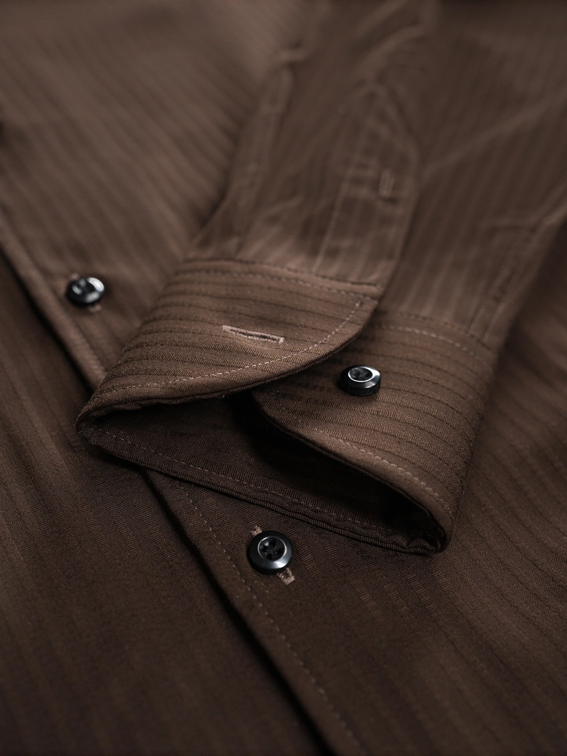 Tiger Pin Striped Button Down Shirt - Image 4