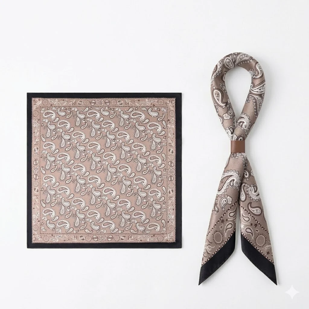 Verona Paisley Silk Scarf - Image 4