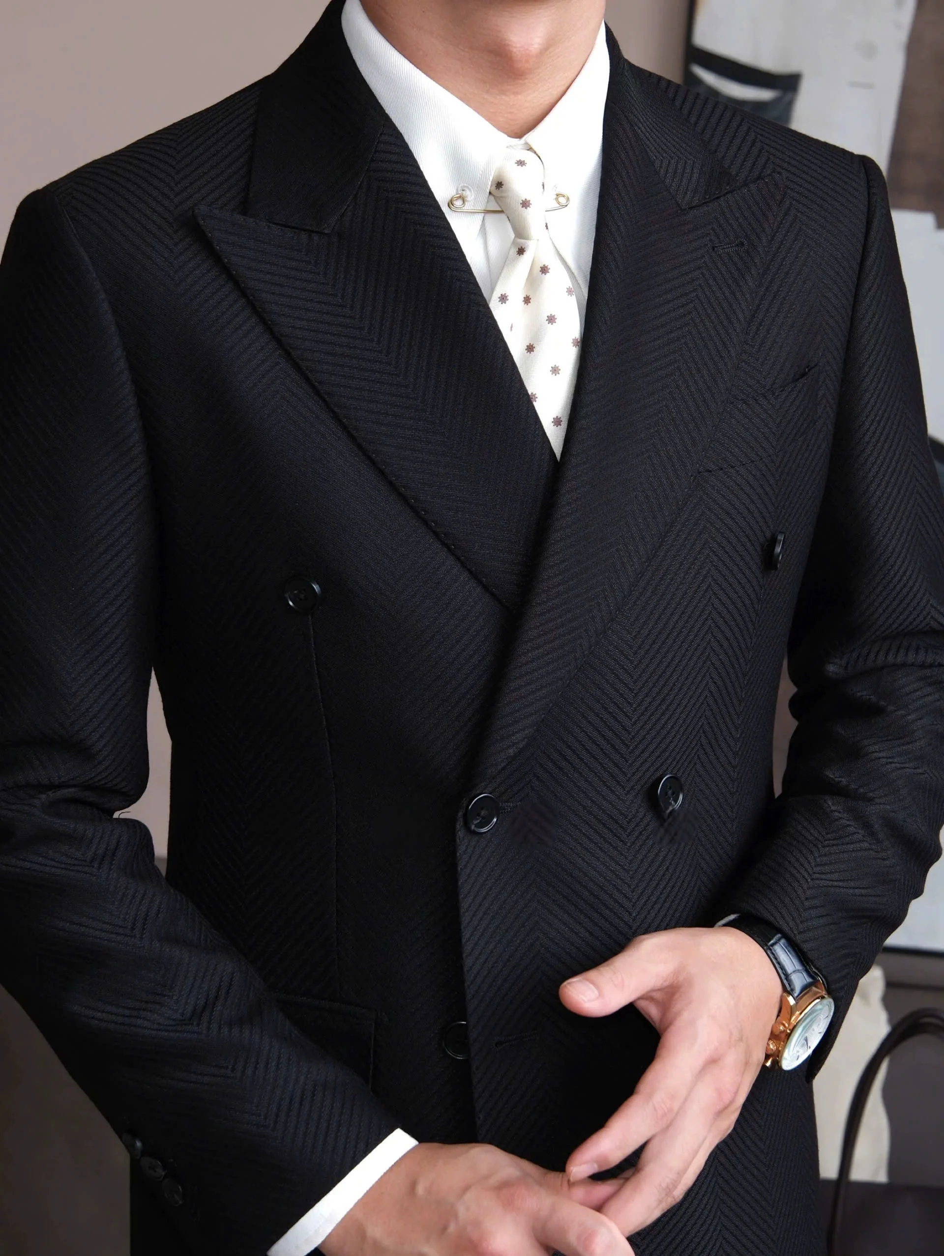 Vienna Herringbone Blazer - Image 7