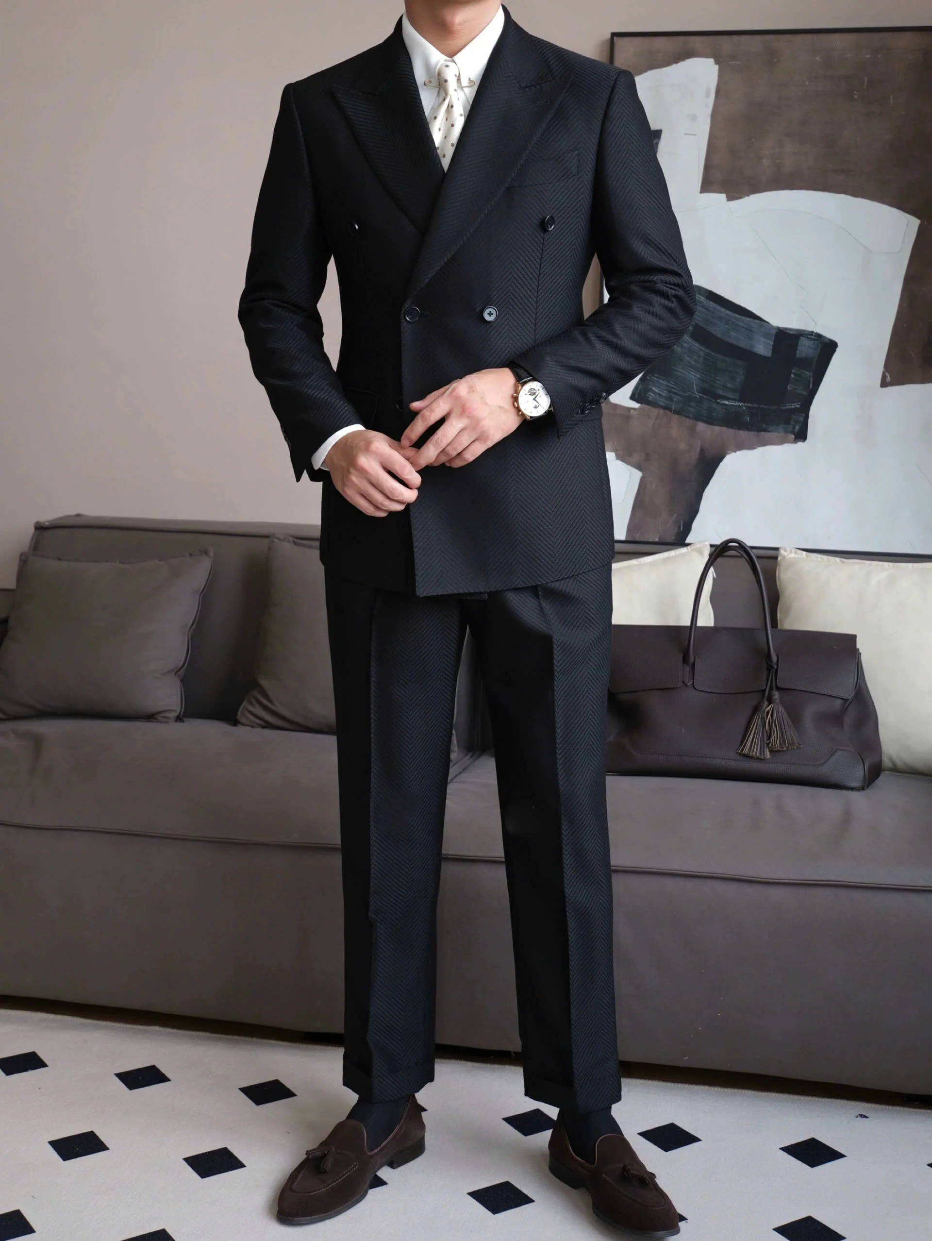 Vienna Herringbone Blazer - Image 8