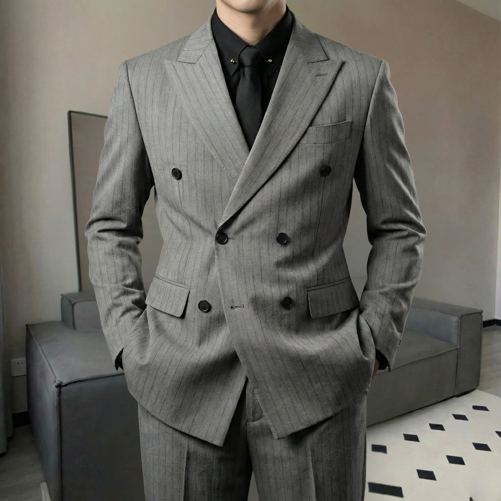 Westminster Grey Pinstripe Suit - Image 2