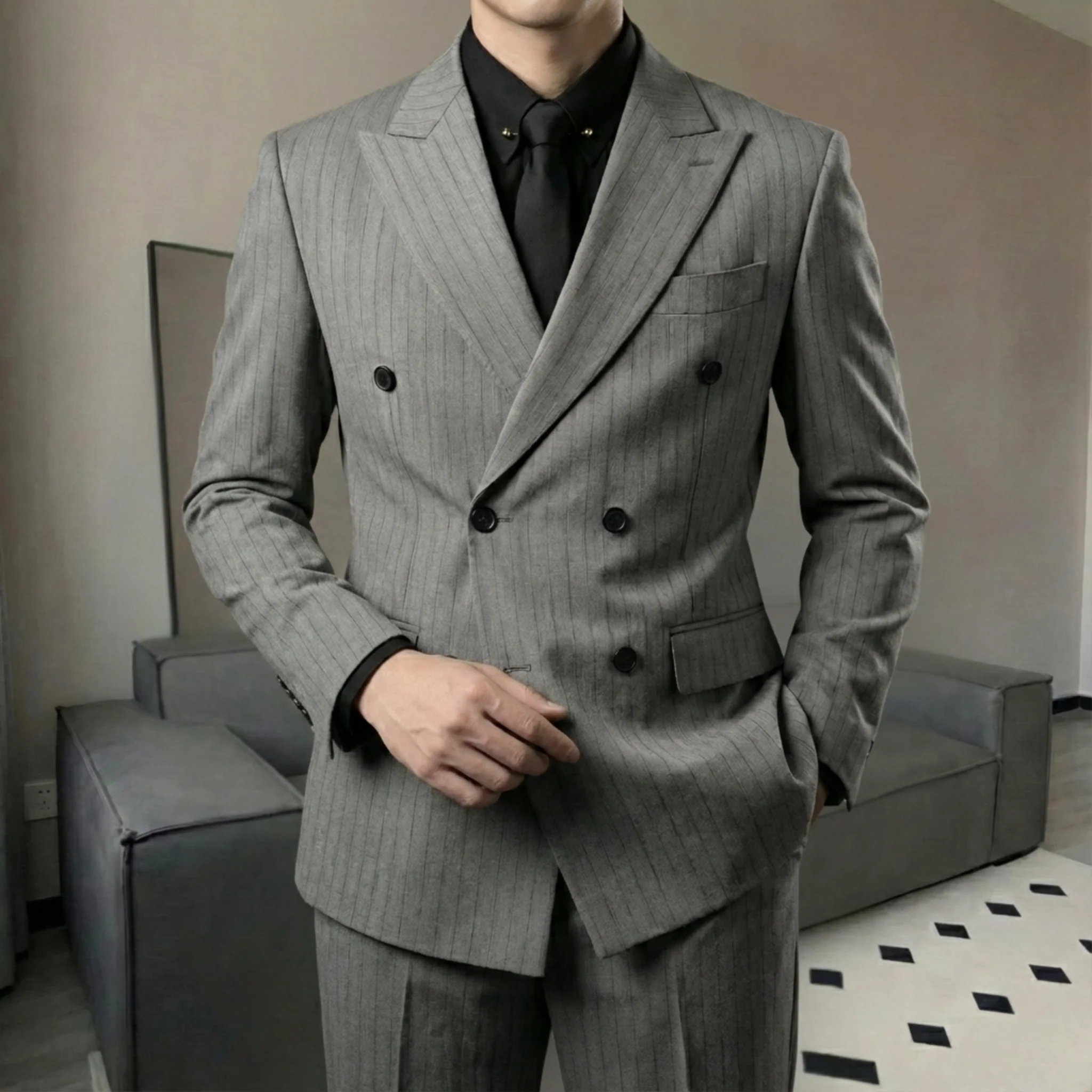Westminster Grey Pinstripe Suit - Image 4