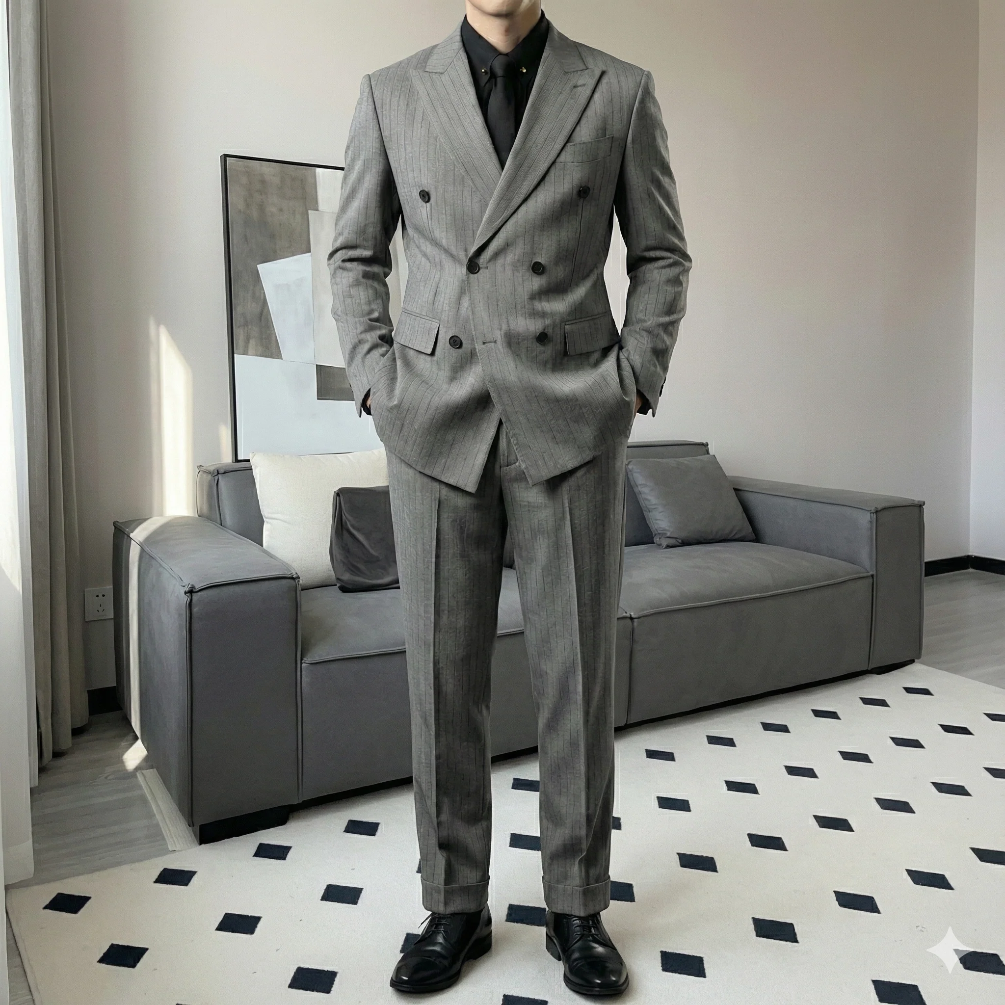 Westminster Grey Pinstripe Suit - Image 5